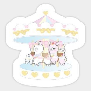 Alpaca Carousel Sticker